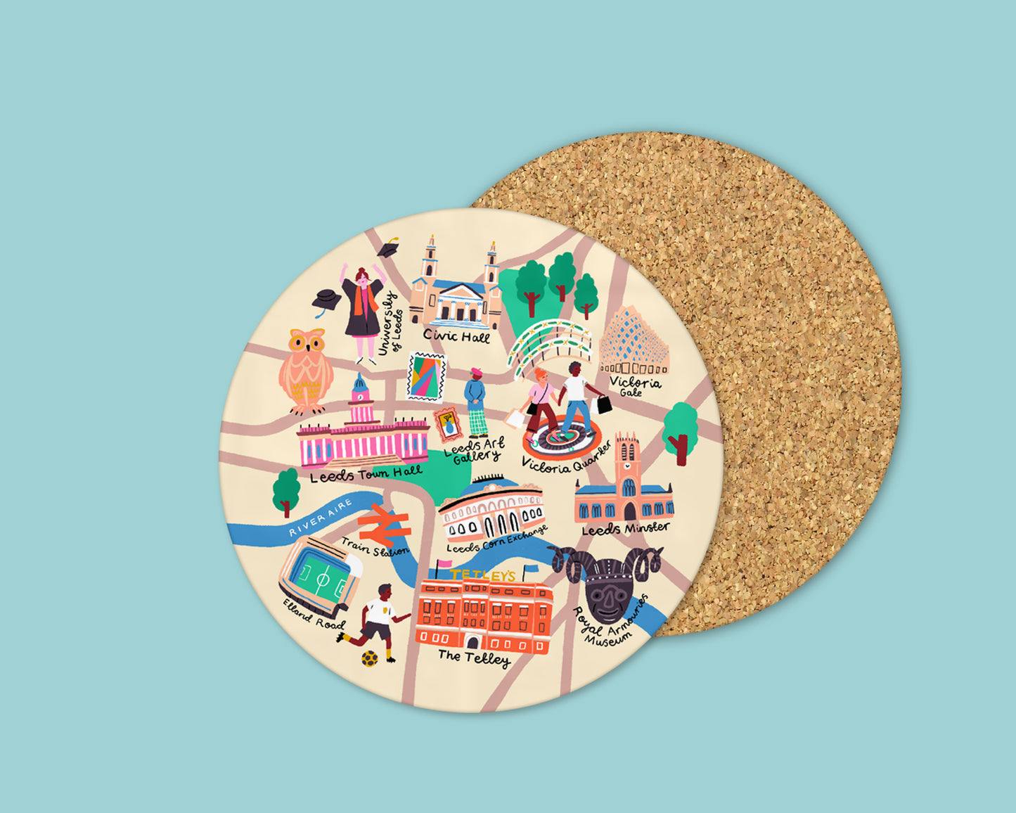 Leeds Map Coaster