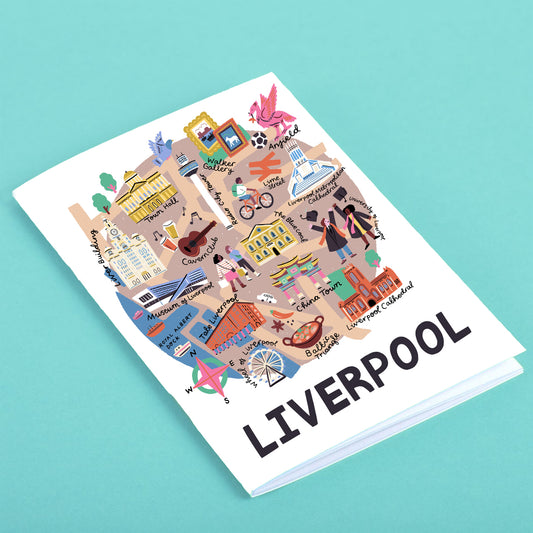 Liverpool Map Circle Notebook