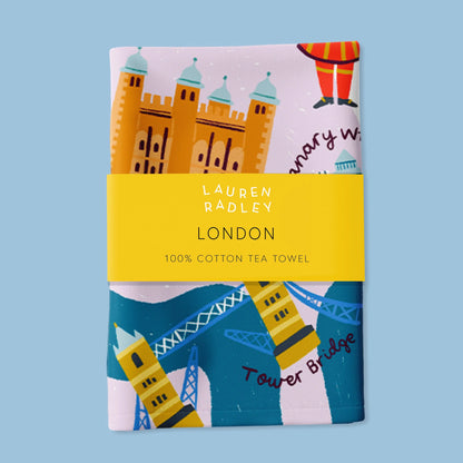 London Map Tea Towel