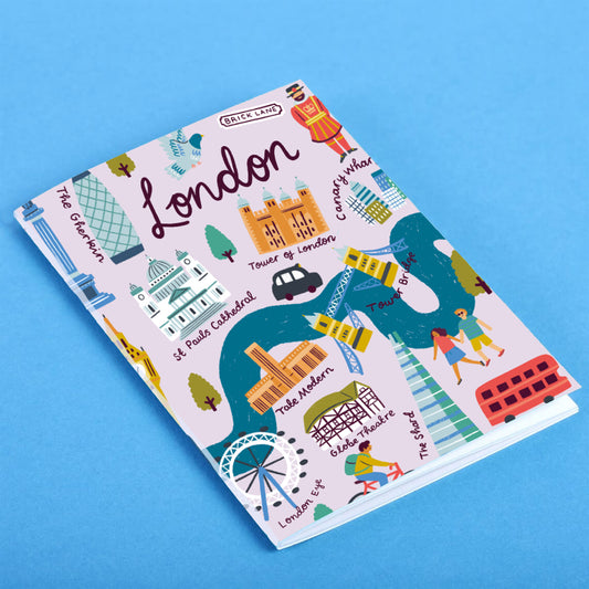 London Wrap Around Map Notebook