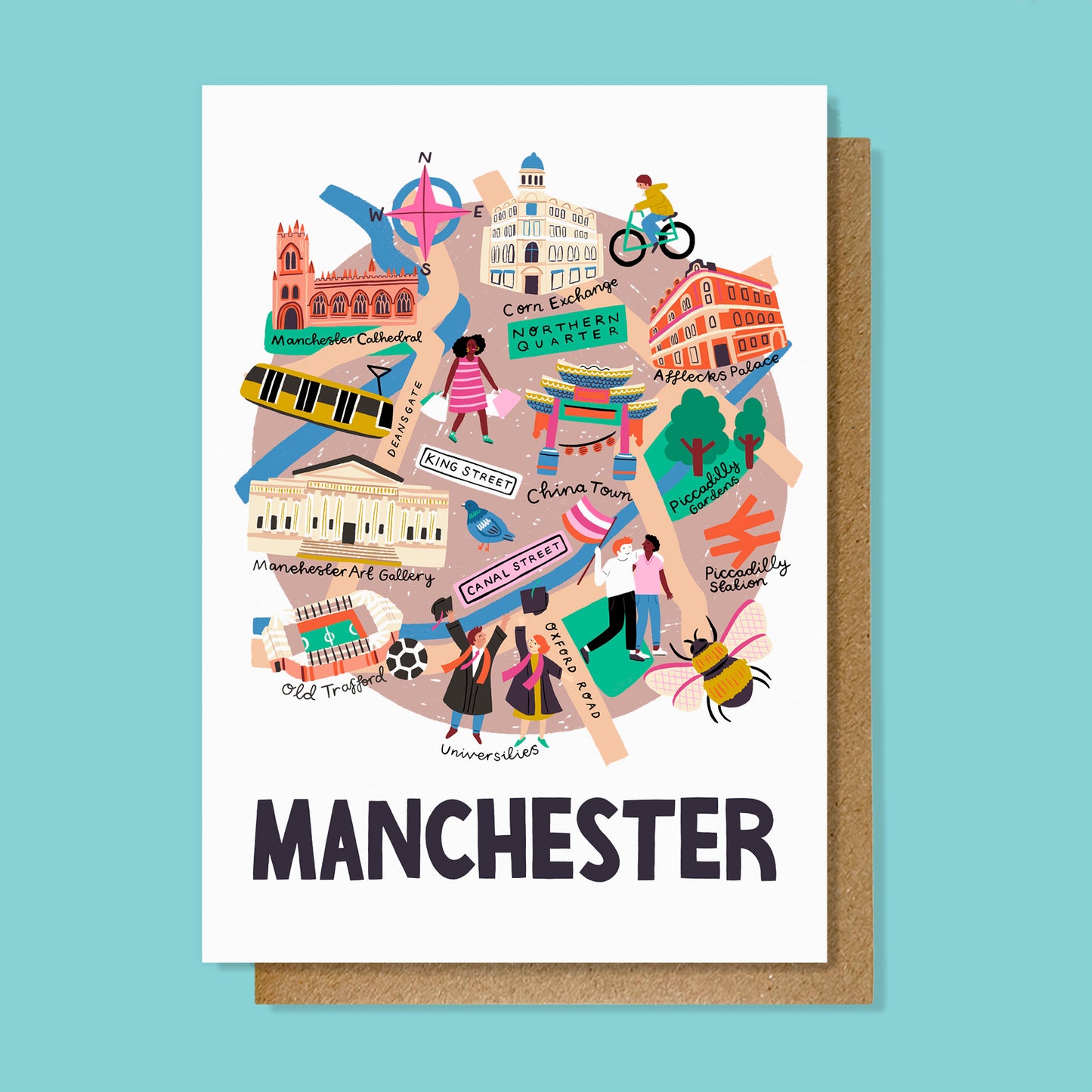 Manchester City Map Card