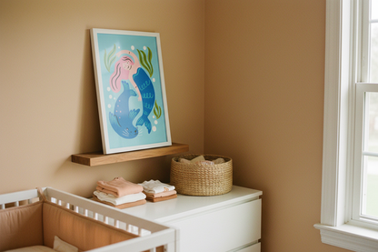 Mermaid Print - Peach Coastal