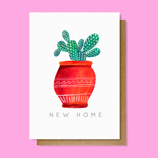 New Home Cactus Card