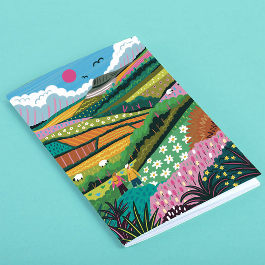 North York Moors Travel Poster Notebook
