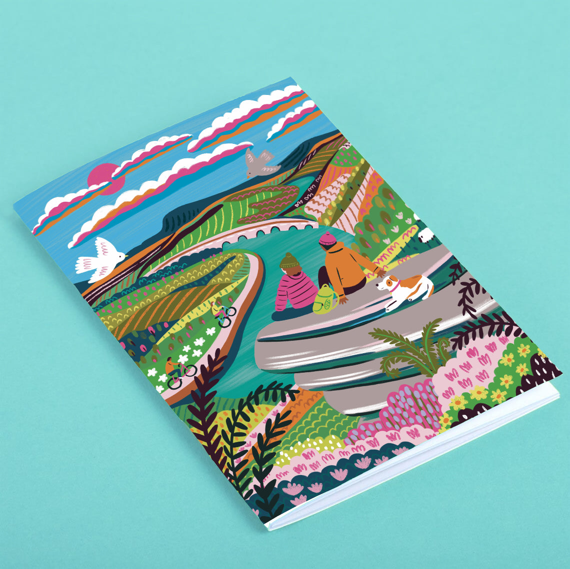 Peak District Travel Poster Notebook