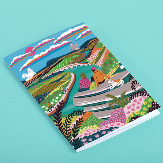 Peak District Travel Poster Notebook