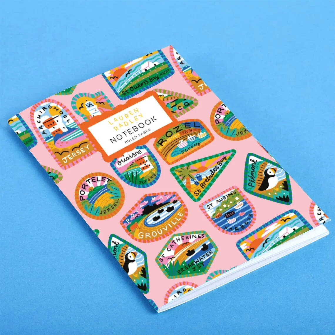 Pink Jersey Patches Pattern Notebook