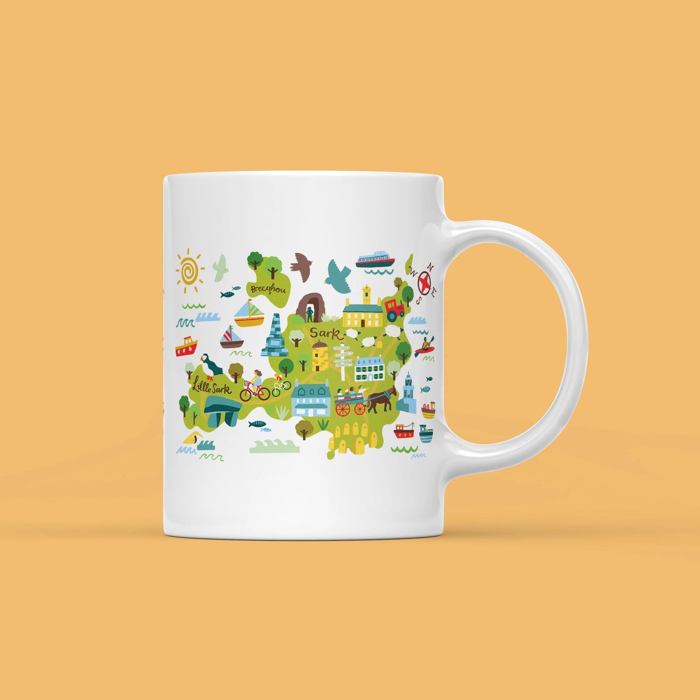 Sark Map Mug Lauren Radley