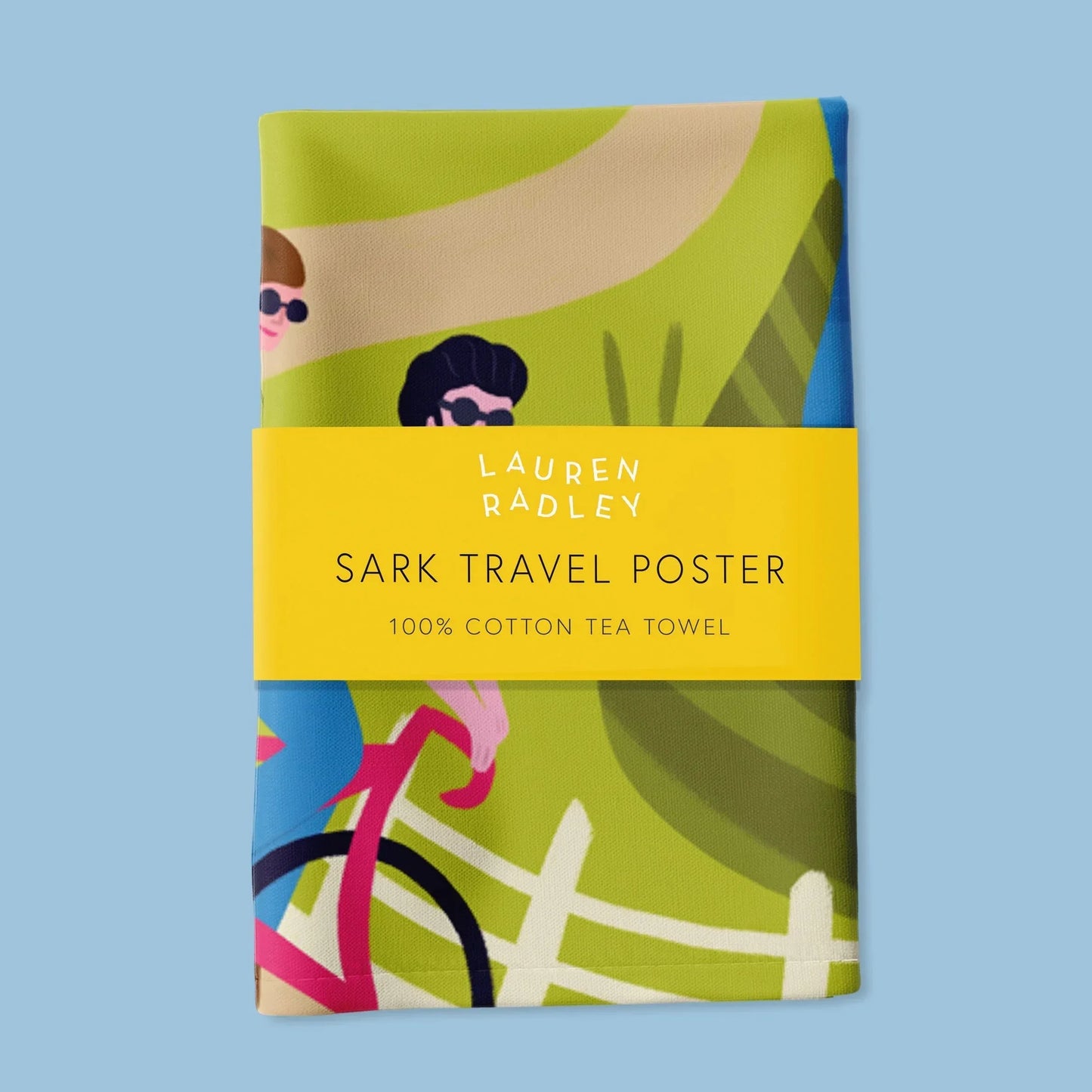 Sark Travel Poster Tea Towel Lauren Radley