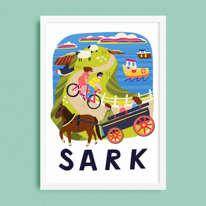 Sark Travel Poster
