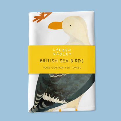 British Seabirds Tea Towel