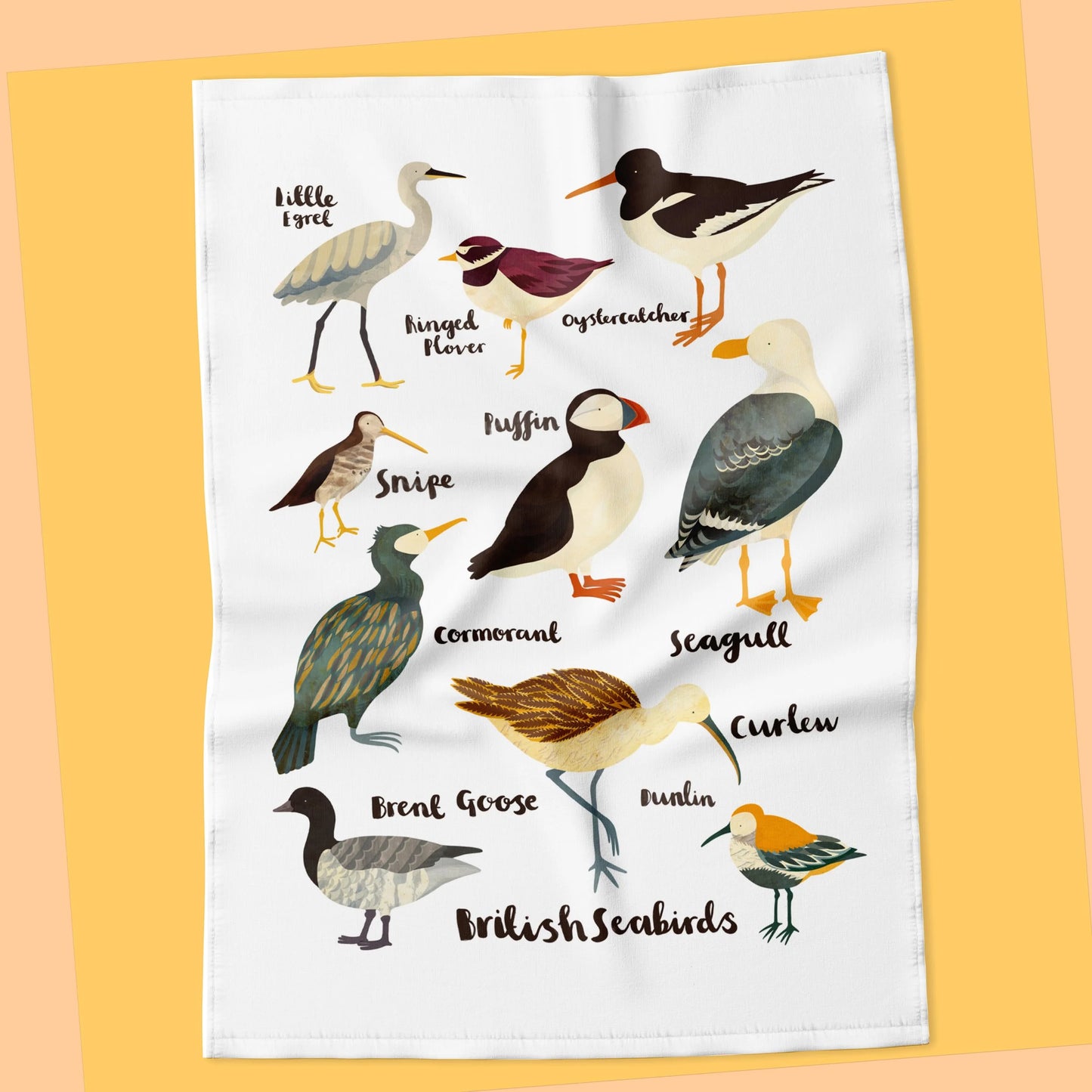 British Seabirds Tea Towel