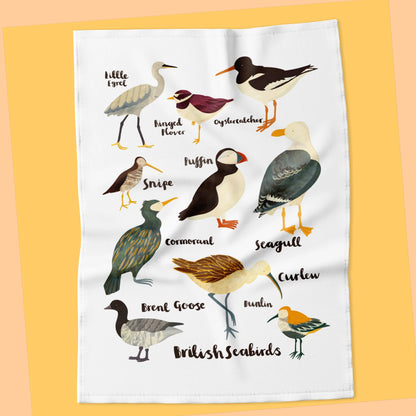 British Seabirds Tea Towel