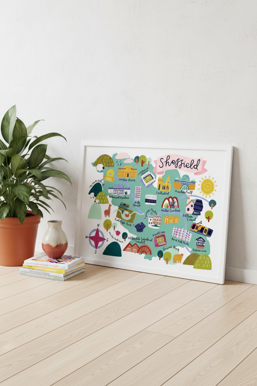 Sheffield Map Print – Studio Lean