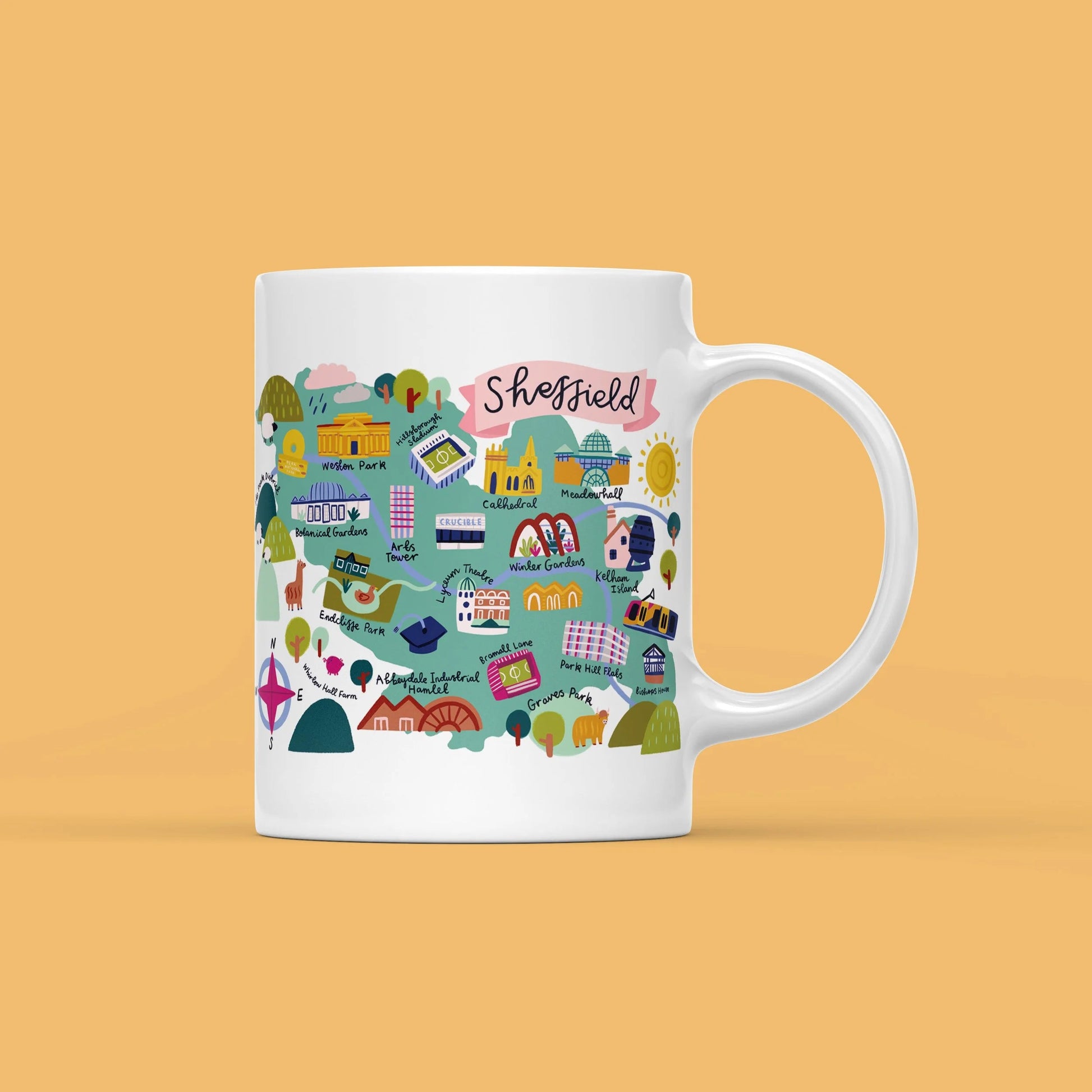 Sheffield Map Mug Lauren Radley