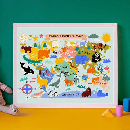 Map of the World Print - Customisable