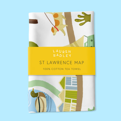 St Lawrence Map Tea Towel