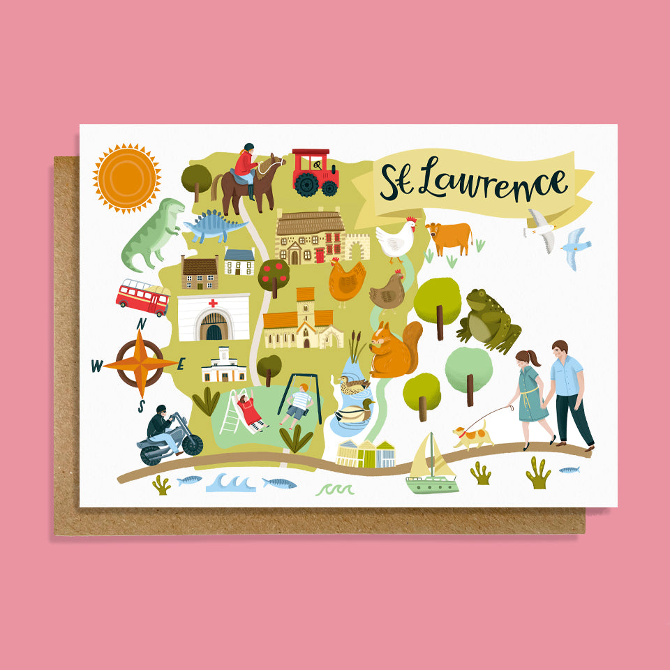 St Lawrence map card