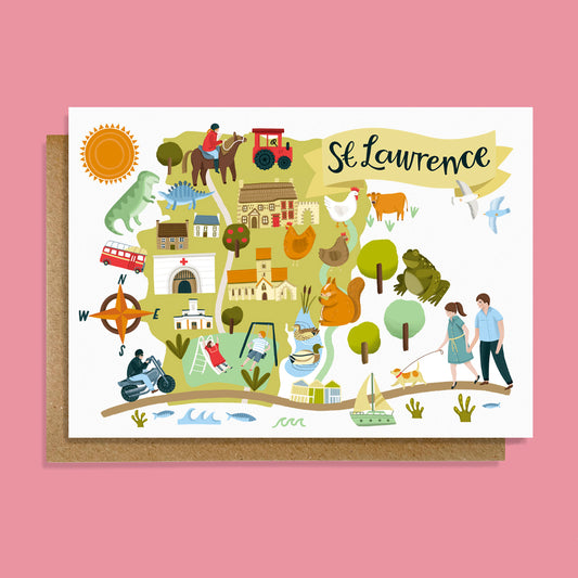 St Lawrence map card