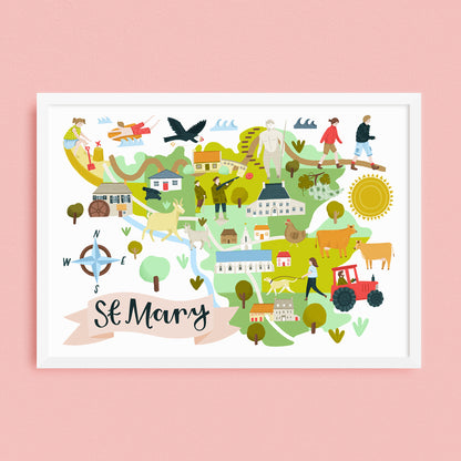 St Mary Map - Jersey