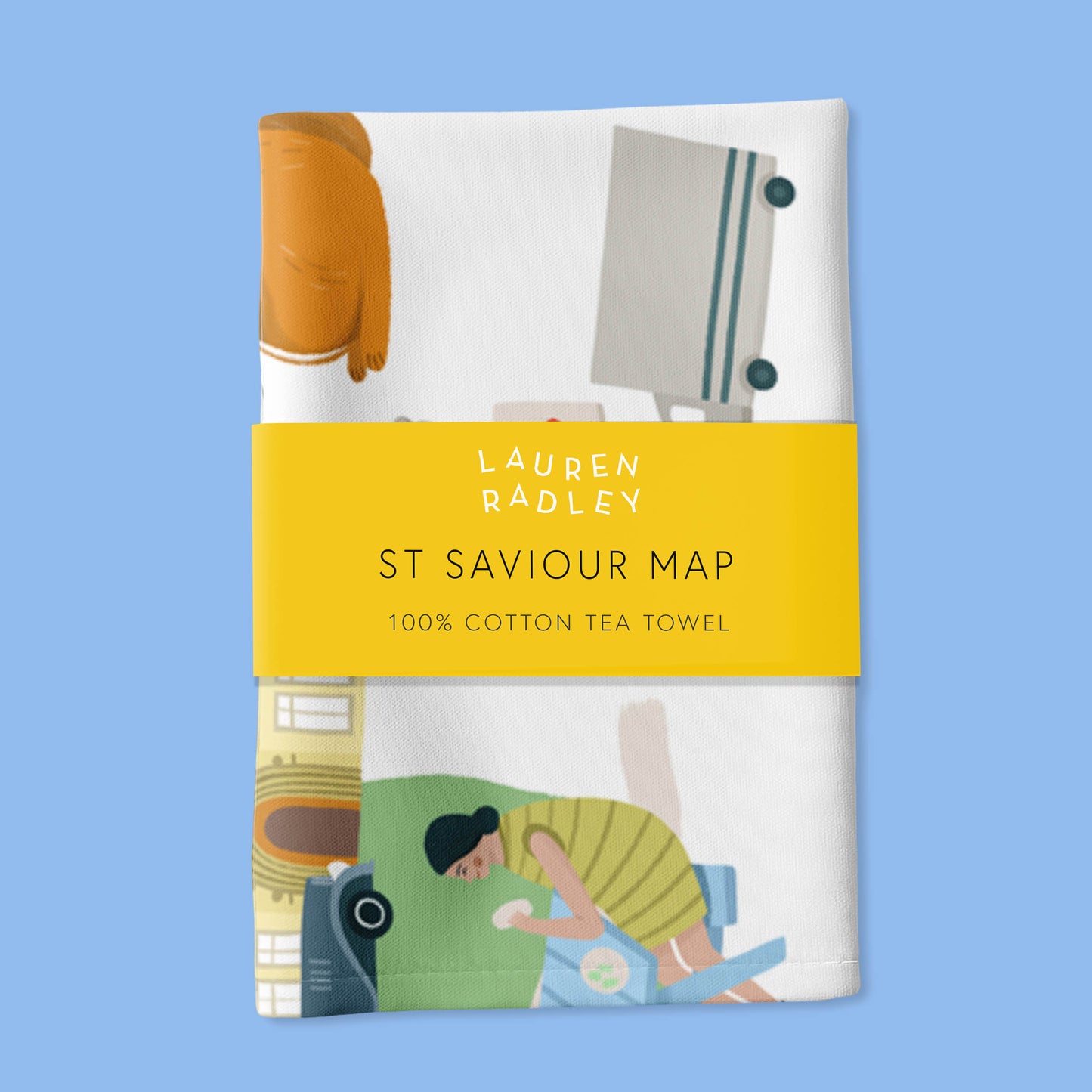St Saviour Map Tea Towel
