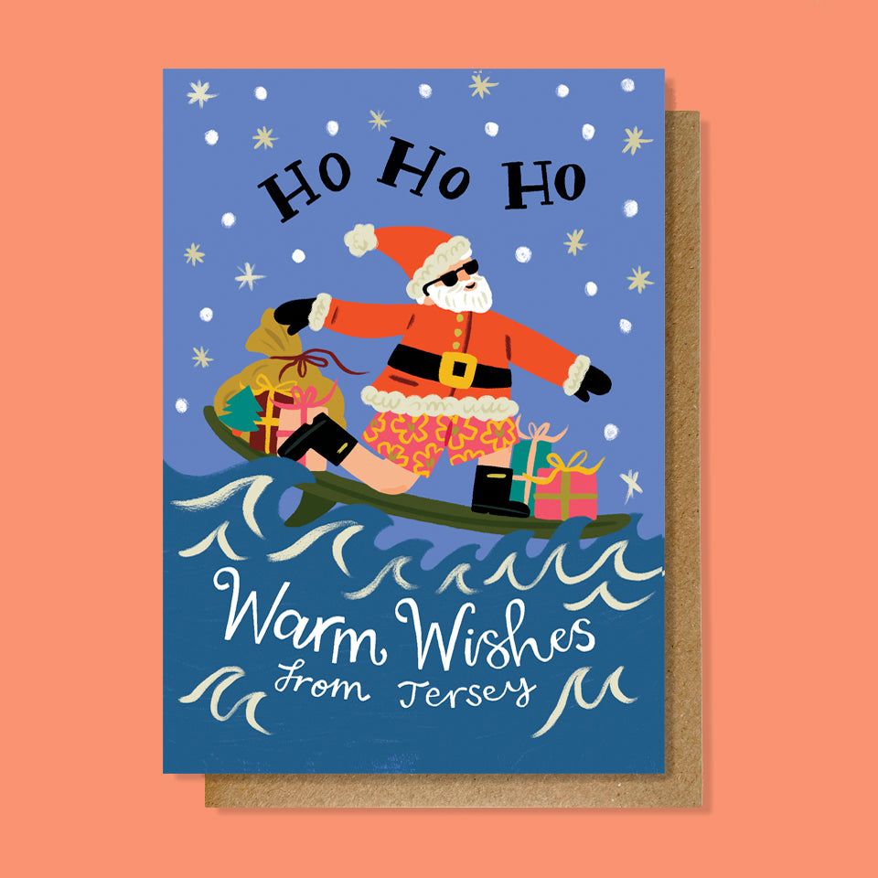 Surfing Santa