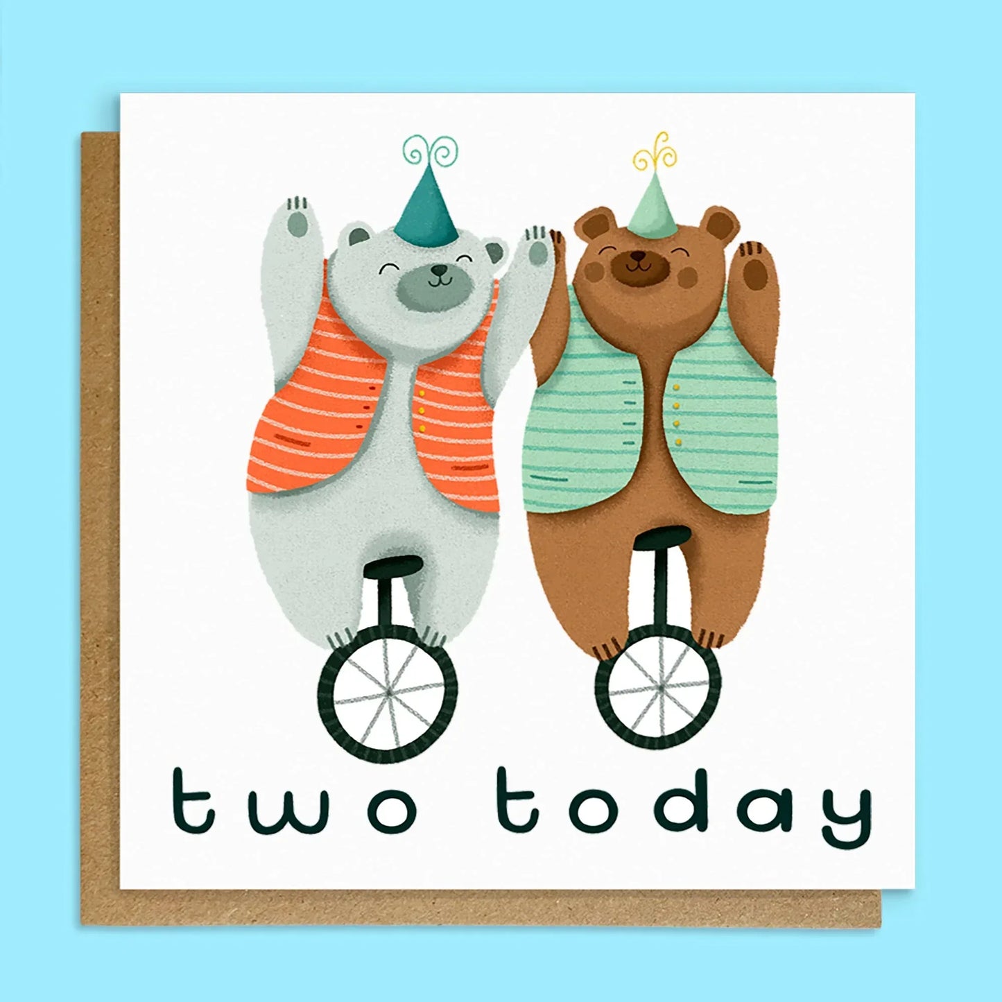Two Today Bear Card Lauren Radley