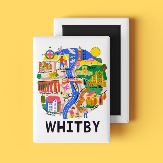 Whitby Map Magnet
