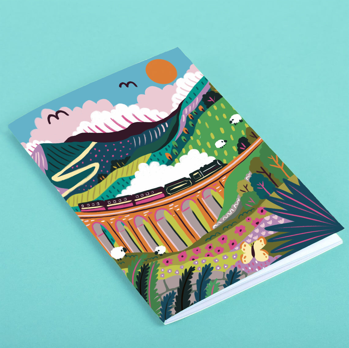 Yorkshire Dales Travel Poster Notebook